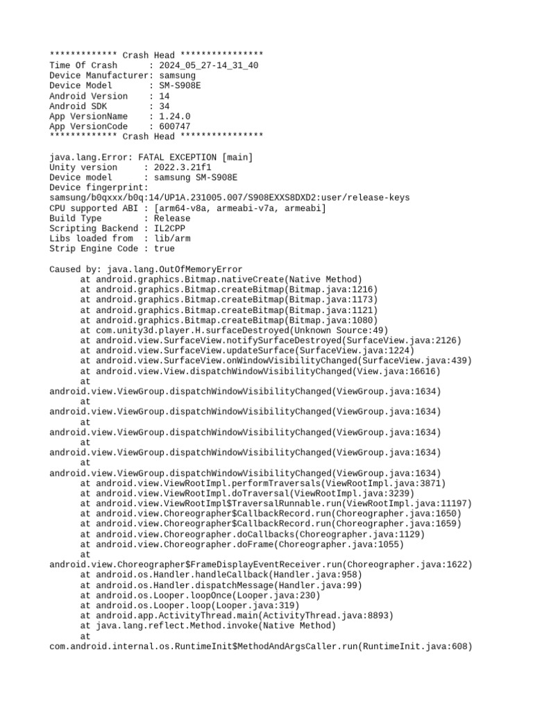 Mod Menu Crash 2024 05 27-14 31 40 | PDF | Java (Programming Language ...
