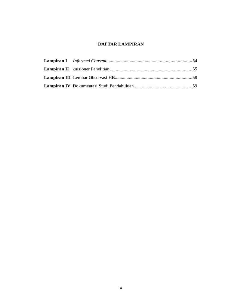 Daftar Lampiran | PDF
