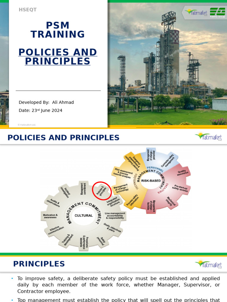 2 - Policies and Principles | PDF | Safety | Policy
