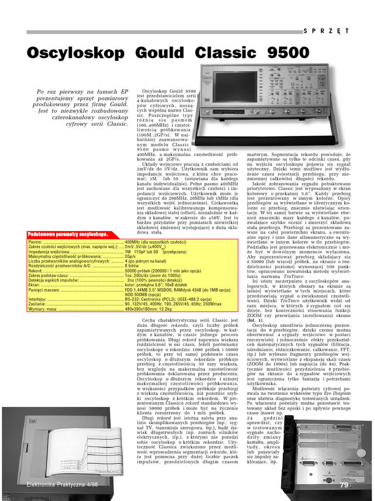 Gould Classic 9500 | PDF