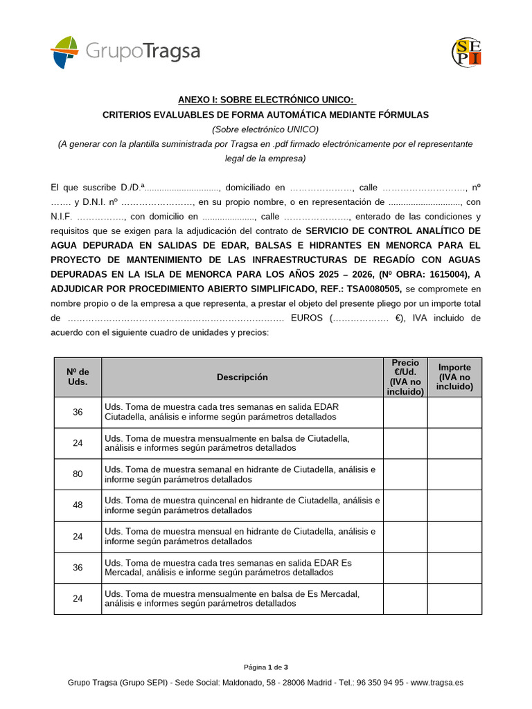 Anexo I Tsa0080505 Serv Simp Control | PDF