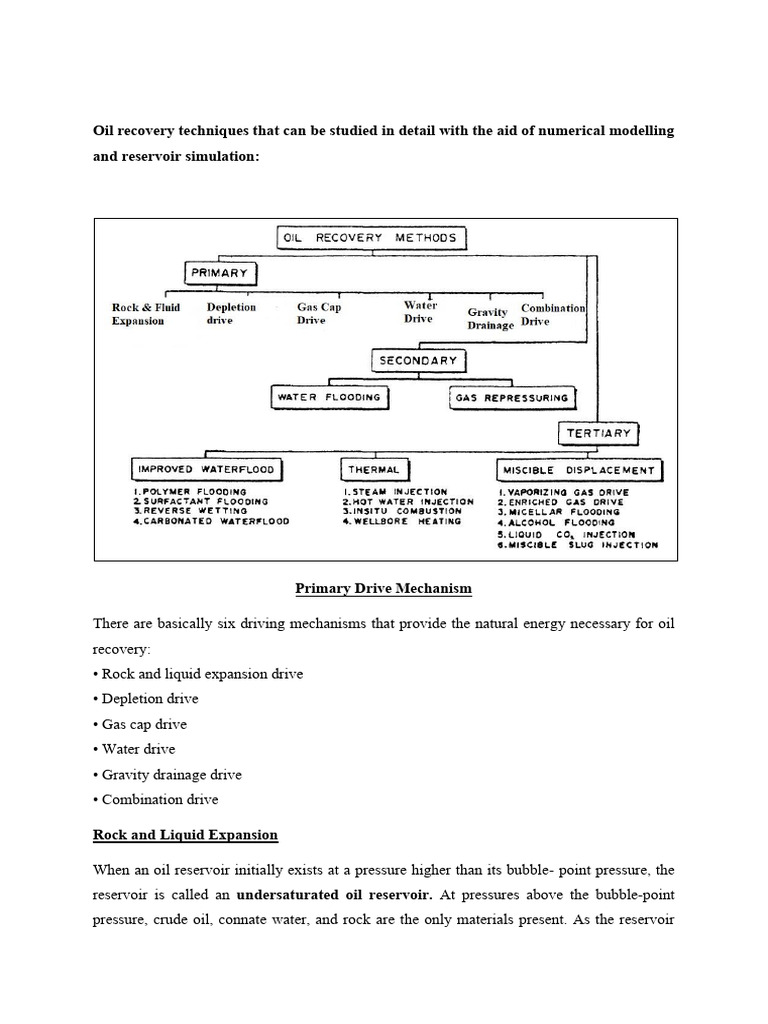 Oil Recovery Mechanisms Explained | PDF | Petroleum Reservoir | Porosity