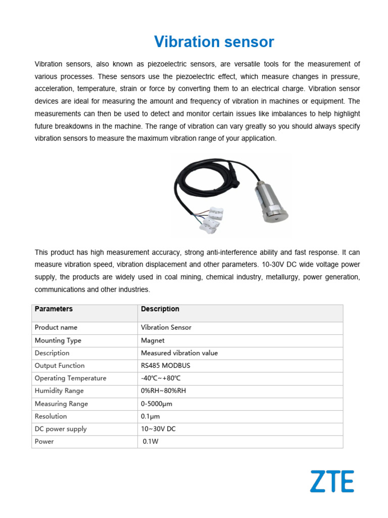 4.2.6 Vibration Sensor | PDF