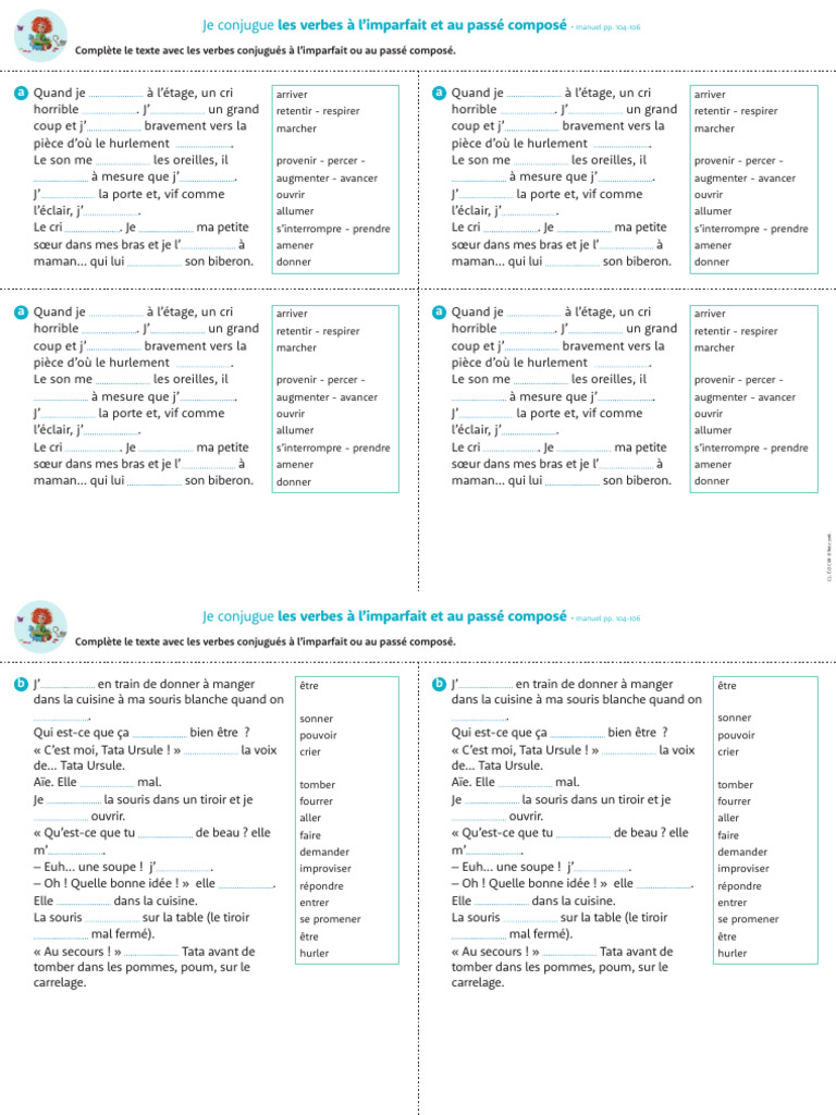Conjugaison : Imparfait et Passé Composé | PDF