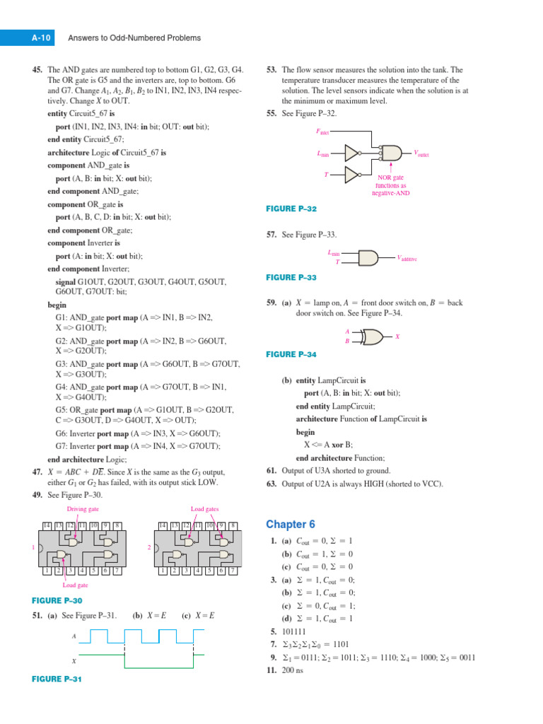 Circuit Logic Design and Problem Solutions | PDF | Digital Electronics ...