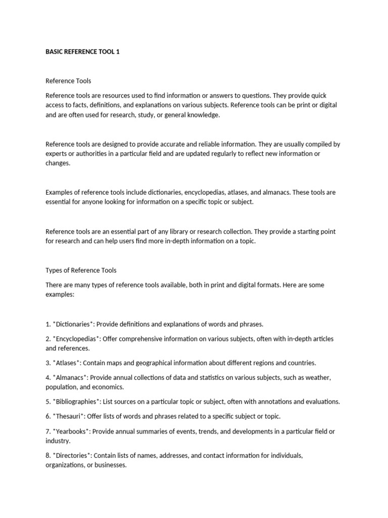 Essential Reference Tools and Services | PDF | Geographic Information ...