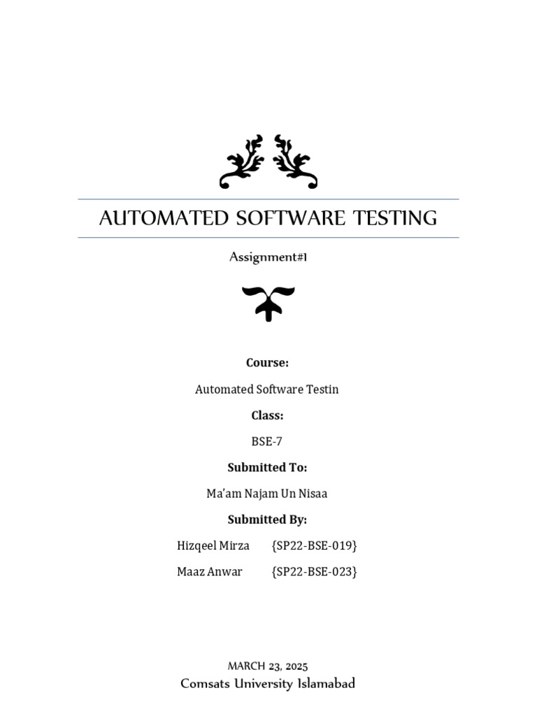 Automated Software Testing Test Cases | PDF | Login | Computing