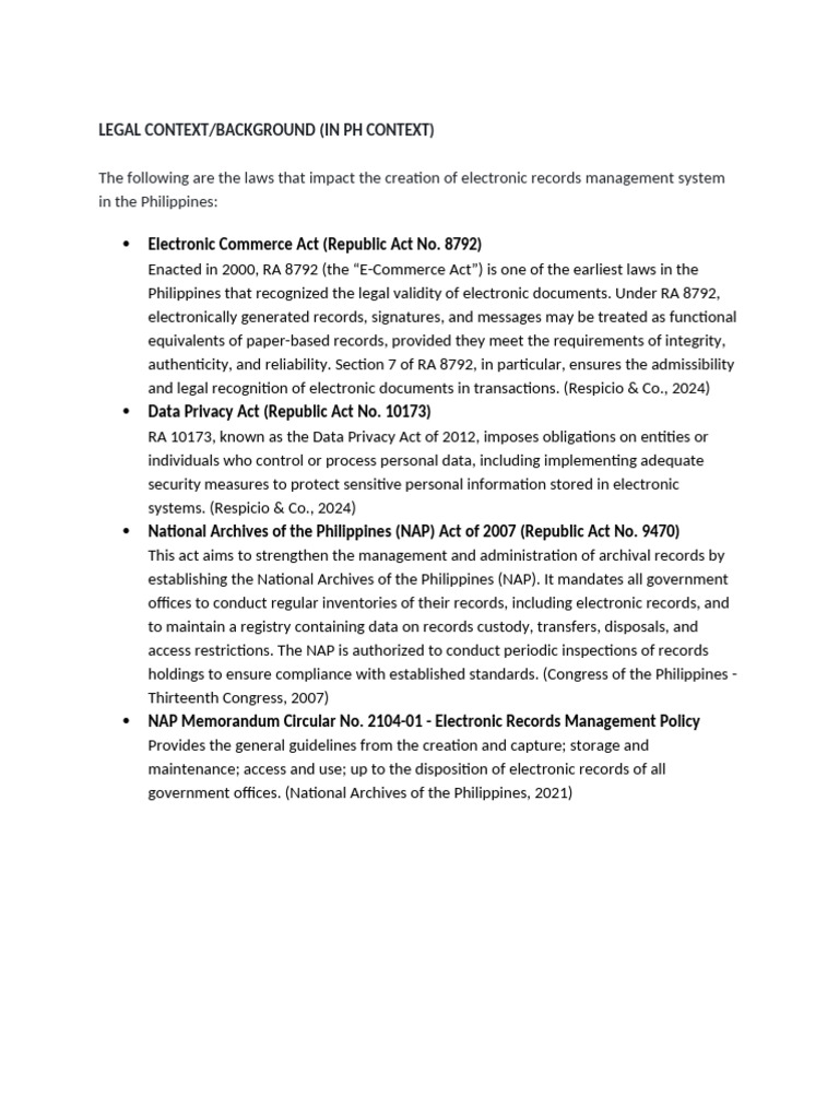 Overview of RA 9470 in PH Records Management | PDF | Records Management ...