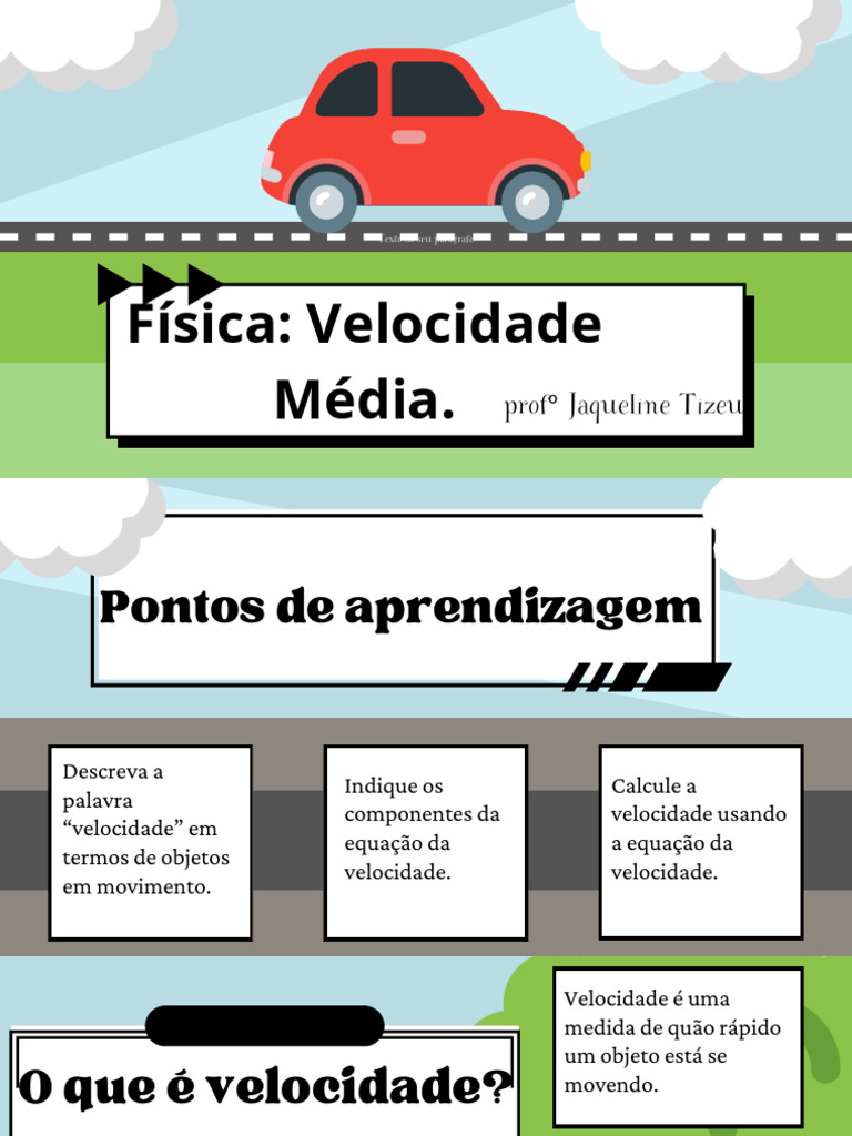 Speed Distance and Time Presentation in A Bold Style | PDF | Velocidade ...
