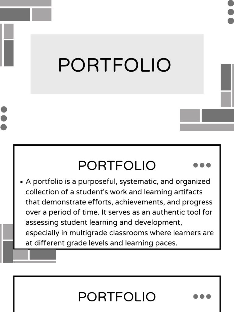 Understanding Student Portfolios | PDF | Learning | Educational Assessment