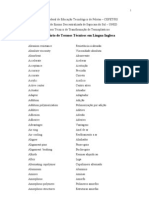 Glossário de termos técnicos em língua inglesa para o curso técnico de transformação de termoplásticos