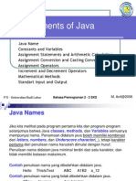 2 - Basic Elements of Java