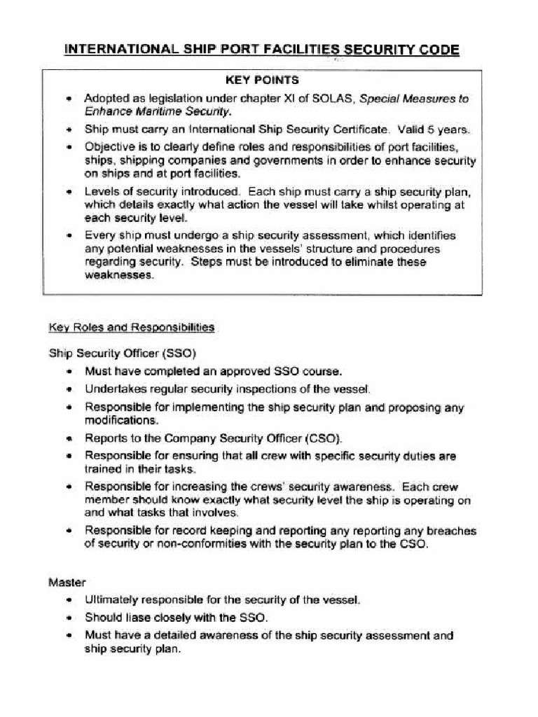 ISPS Short Notes | PDF