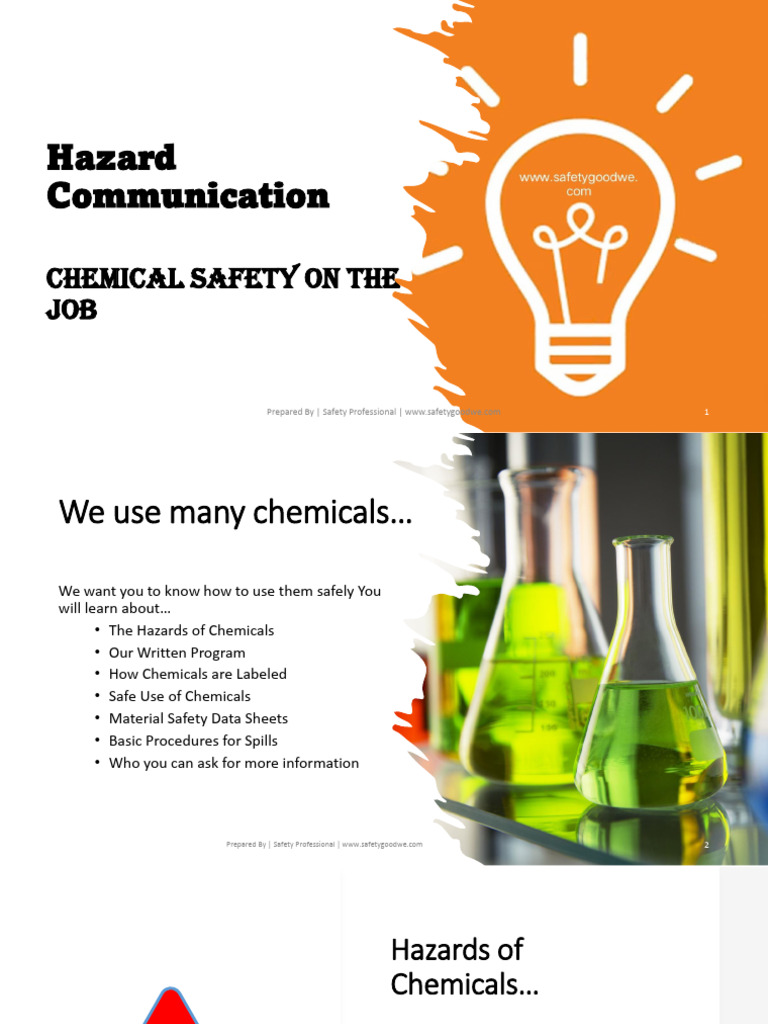 Chemical Safety and Hazard Communication | PDF | Personal Protective ...