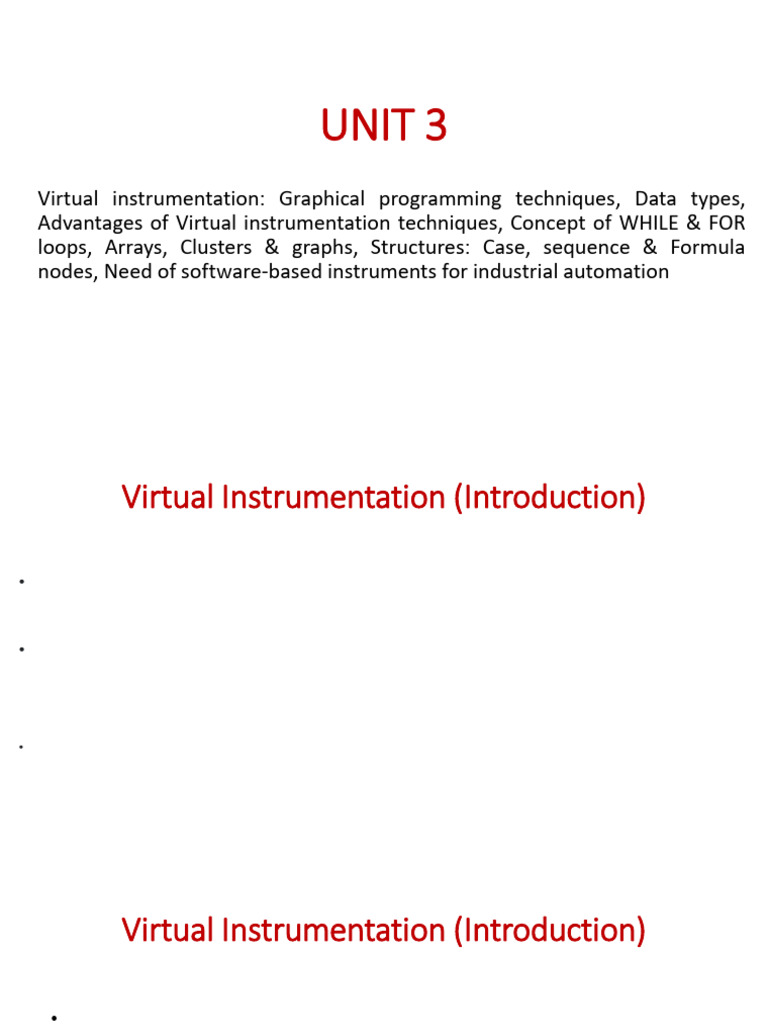 Virtual Instrumentation Techniques Overview | PDF | Data Type | Databases