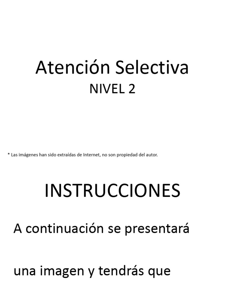 Actividad de Atención Selectiva Infantil | PDF