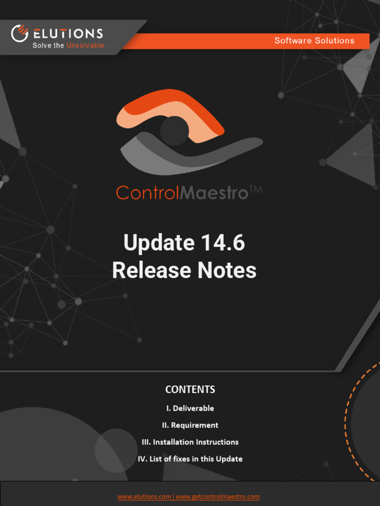 Patch 14 6 Release Notes Document 06 March 2025 | PDF | Command Line ...