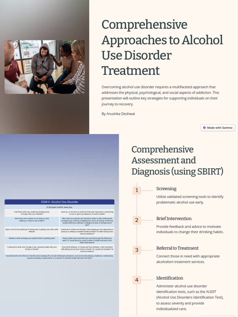 Strategies for Alcohol Use Disorder Recovery | PDF | Alcoholism ...