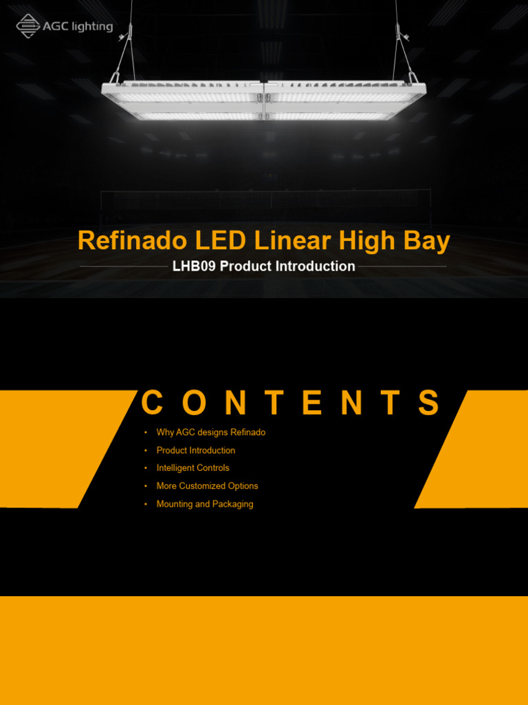 IP66 LED Linear High Bay LHB09 Overview | PDF | Lighting | Light ...