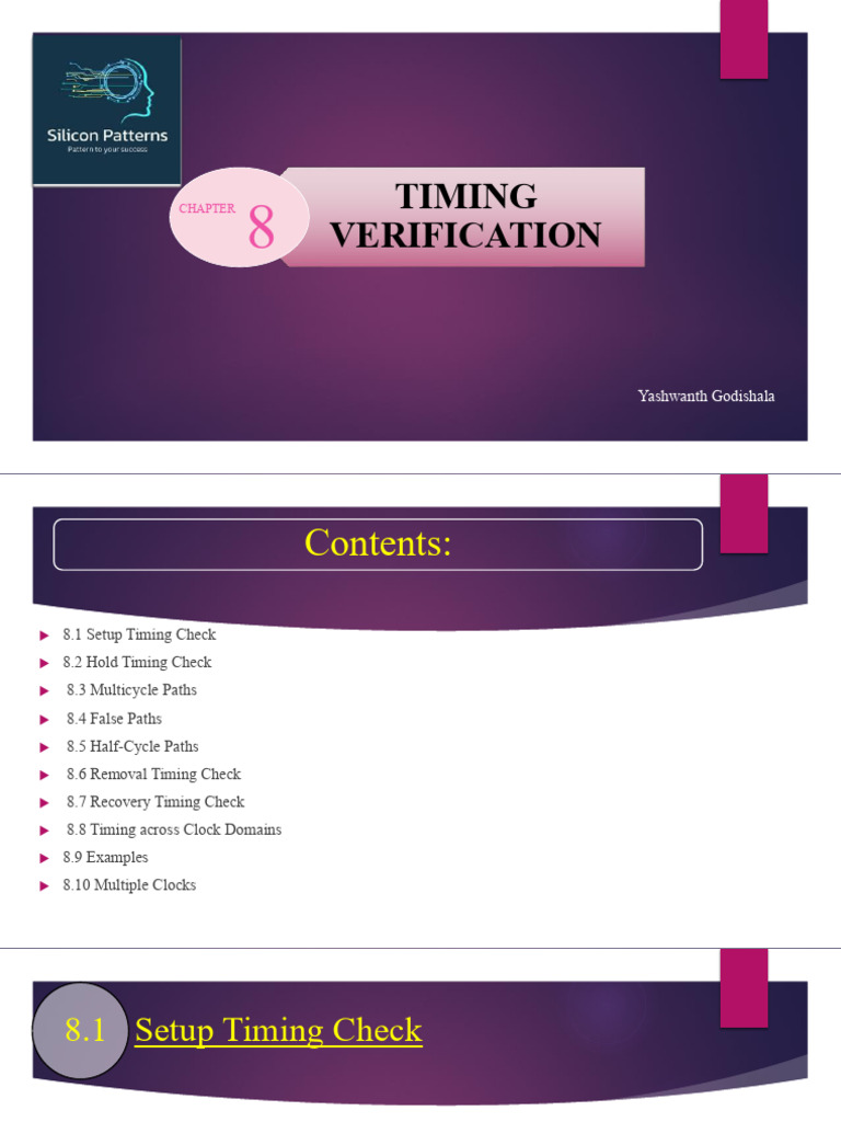 Timing Verification in Digital Design | PDF | Electrical Circuits ...