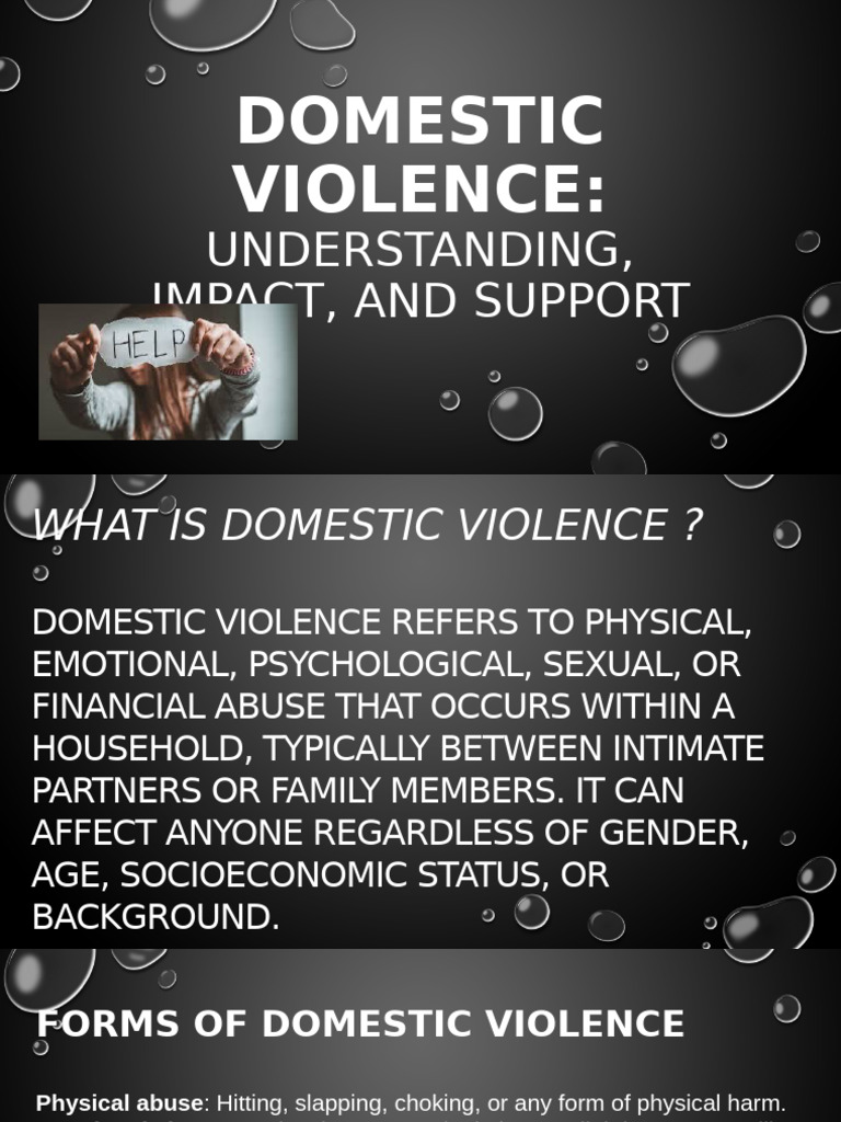 Understanding Domestic Violence and Support | PDF