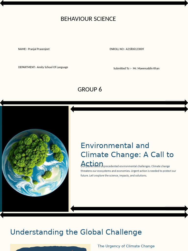 Environmental and Climate Change A Call To Action | PDF | Climate ...
