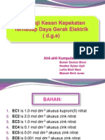 Mengkaji Kesan Kepekatan Terhadap Daya Gerak Elektrik