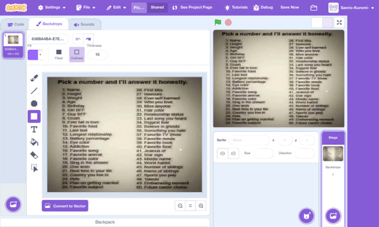 Pick Numbers and I'Ll Honesty Answer It On Scratch | PDF