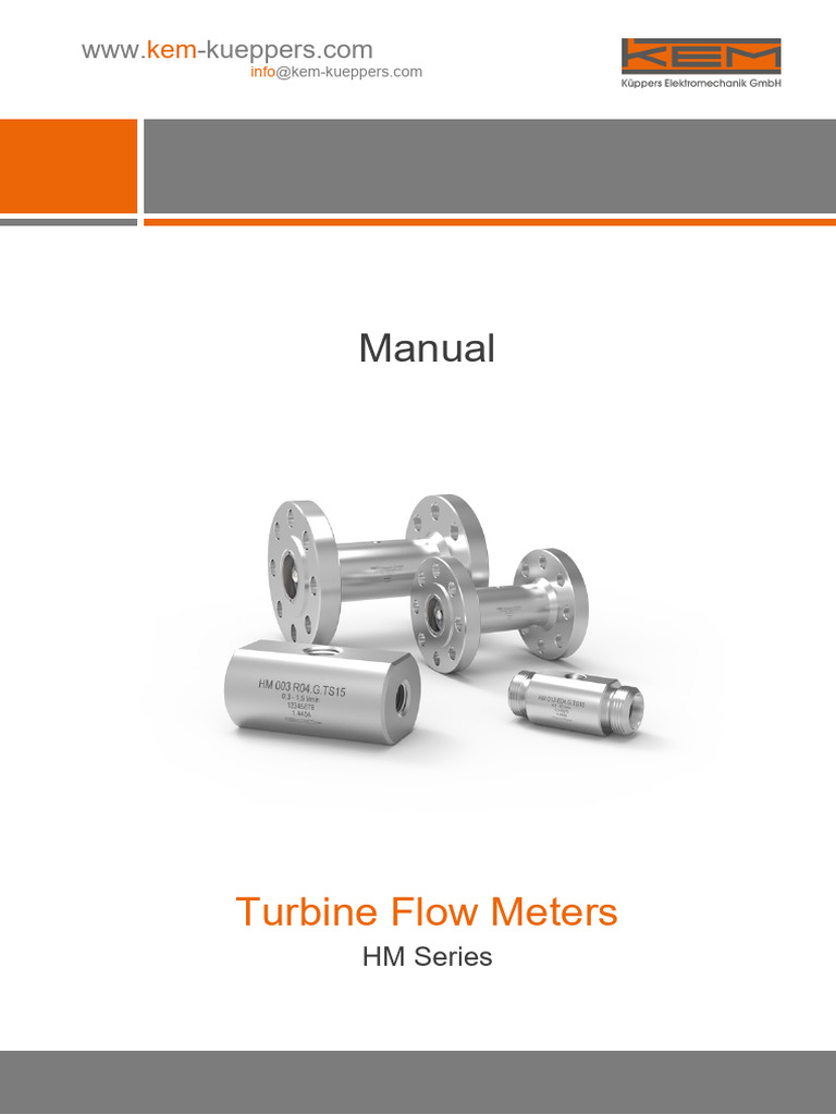 Manual: Turbine Flow Meters | PDF | Flow Measurement | Fluid Dynamics