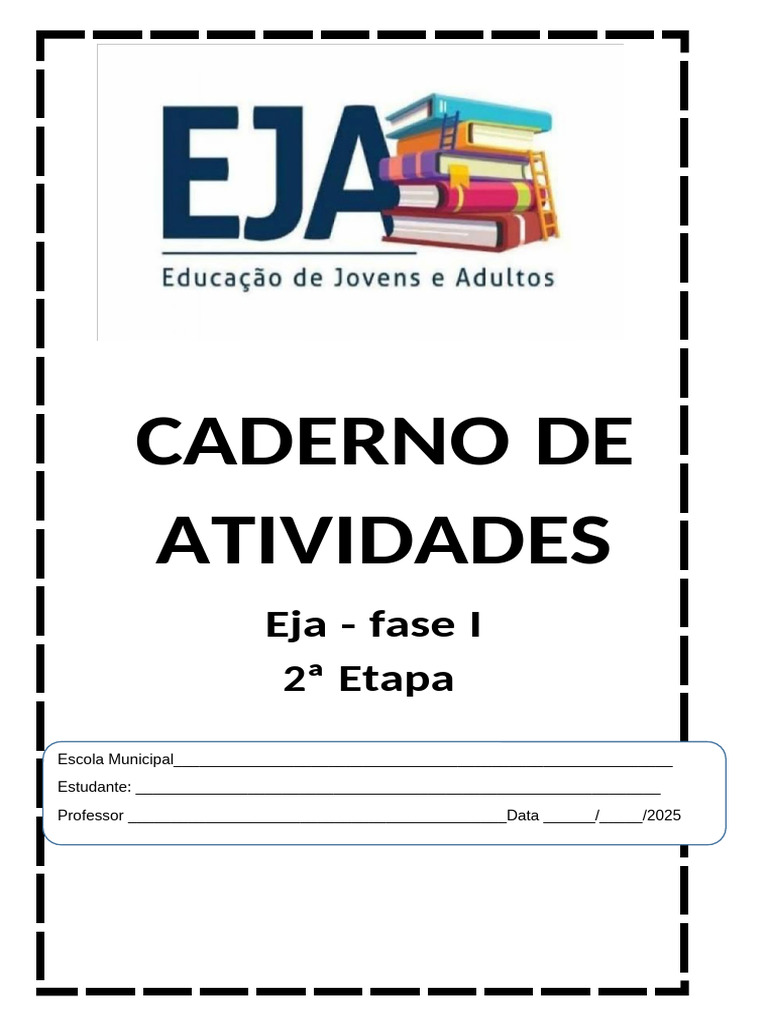 Caderno de Atividades EJA Fase I | PDF