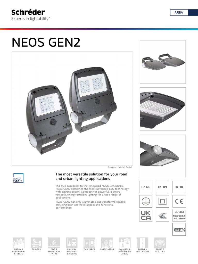 NEOS GEN2: Versatile LED Lighting Solutions | PDF | Lighting