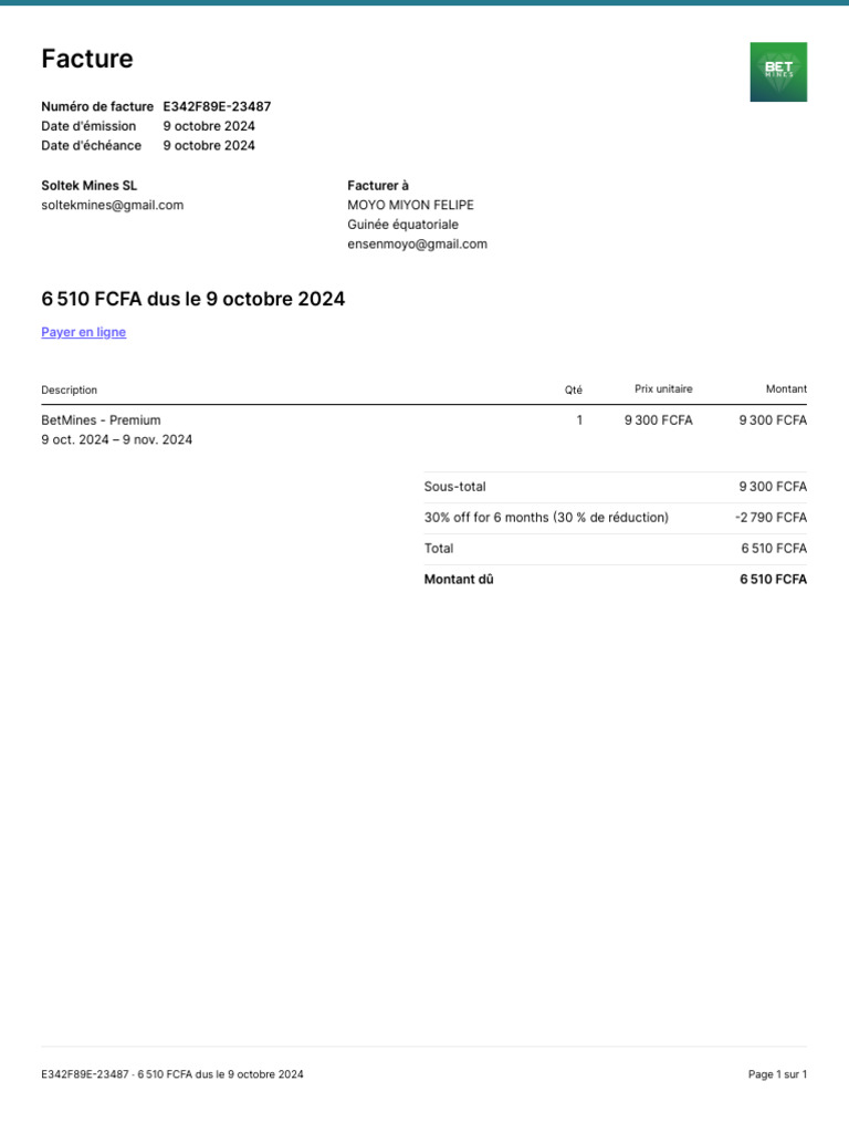 Invoice E342F89E 23487 | PDF