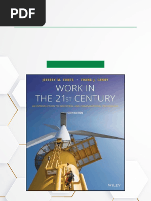 Work in the 21st Century An Introduction to Industrial and