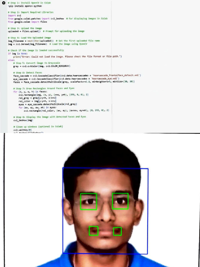 Face Detection with OpenCV in Colab | PDF