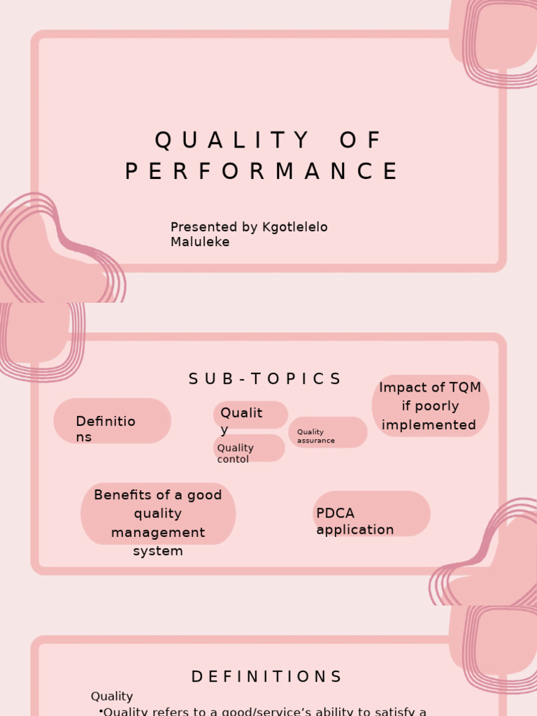 Quality Management System Insights | PDF