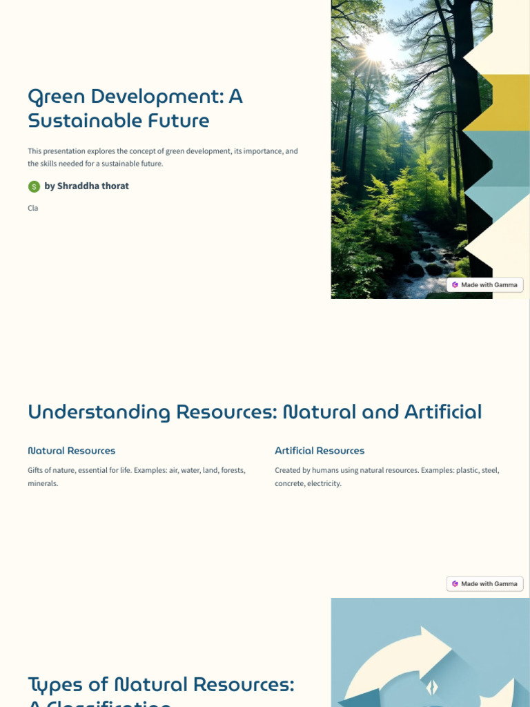 Green Development A Sustainable Future | PDF | Sustainable Development ...