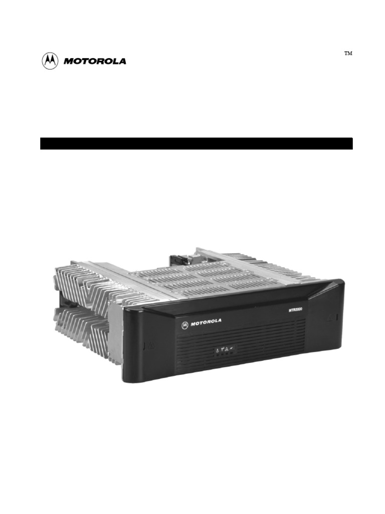 MTR2000 Base Station Manual | PDF | Electromagnetic Compatibility ...