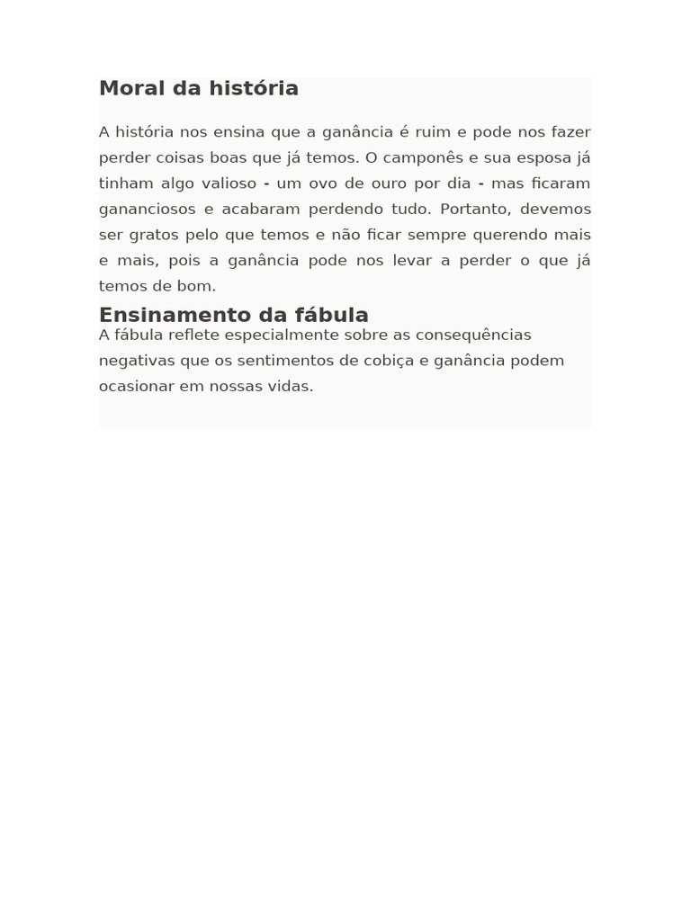 Moral Da História | PDF