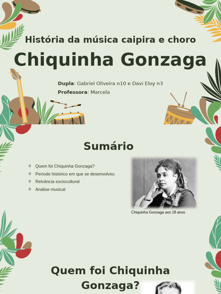 Chiquinha Gonzaga: Pioneira da Música Brasileira | PDF | Musicologia