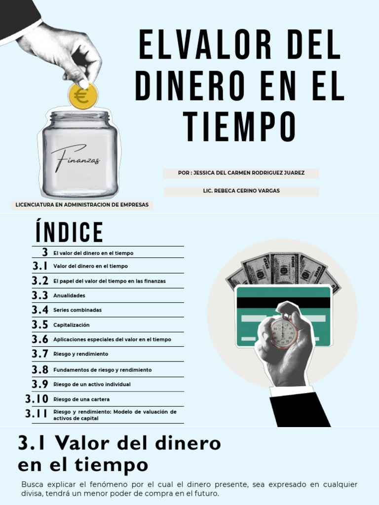 El Valor Del Dinero en El Tiempo | PDF | Modelo de fijación de precios ...