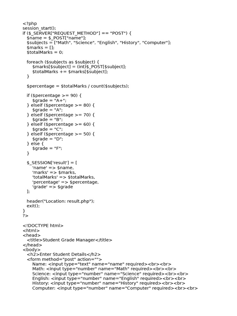 Grade | PDF