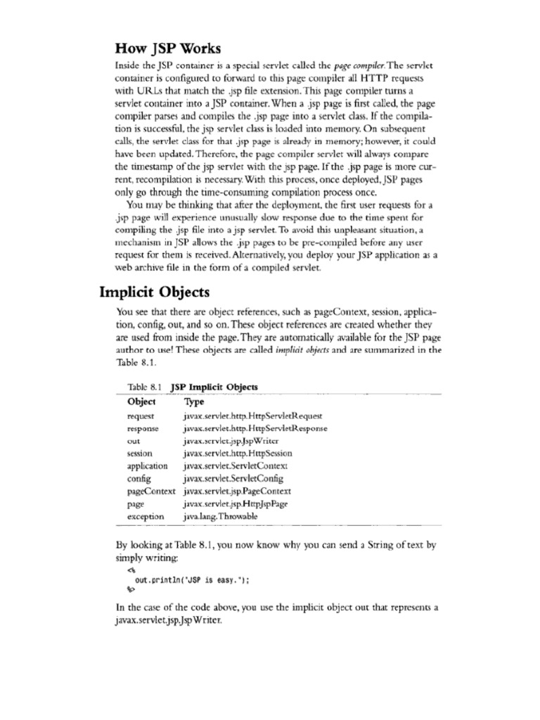 JSP Scriptlets and Scripting Elements | PDF | Programming Paradigms ...