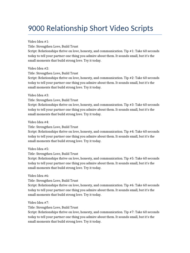 30 Tips to Strengthen Relationships | PDF | Love | Mammalian Sexuality
