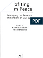 Profiting From Peace: Managing The Resource Dimensions of Civil War