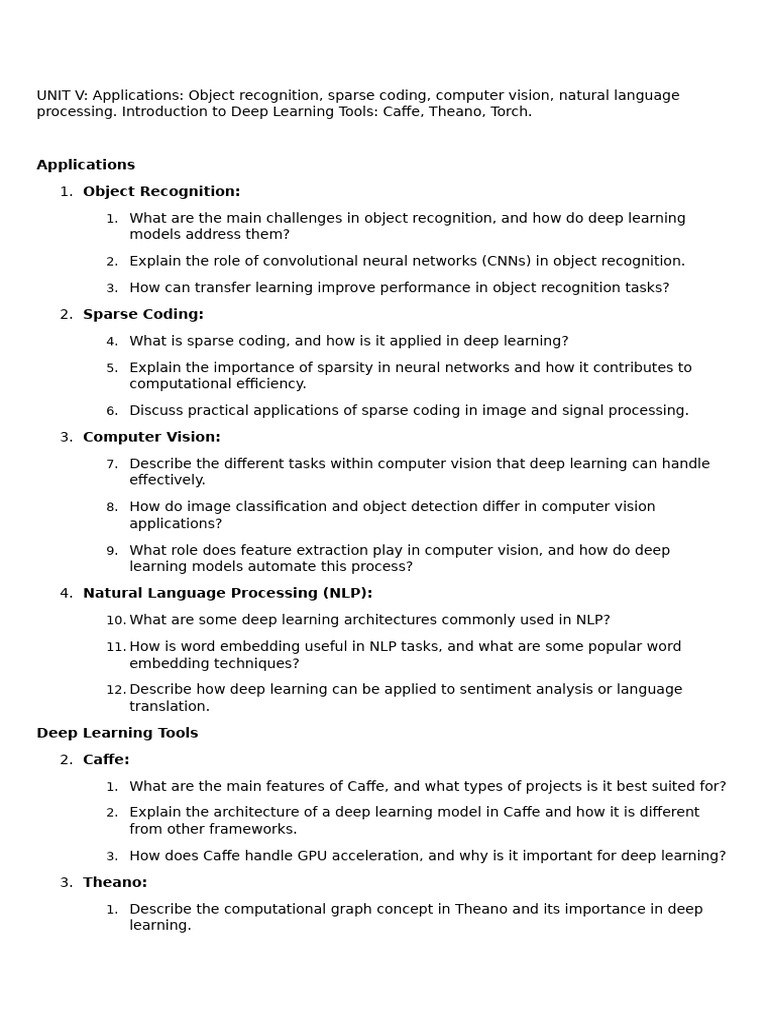 Deep Learning in Object Recognition and NLP | PDF | Deep Learning ...
