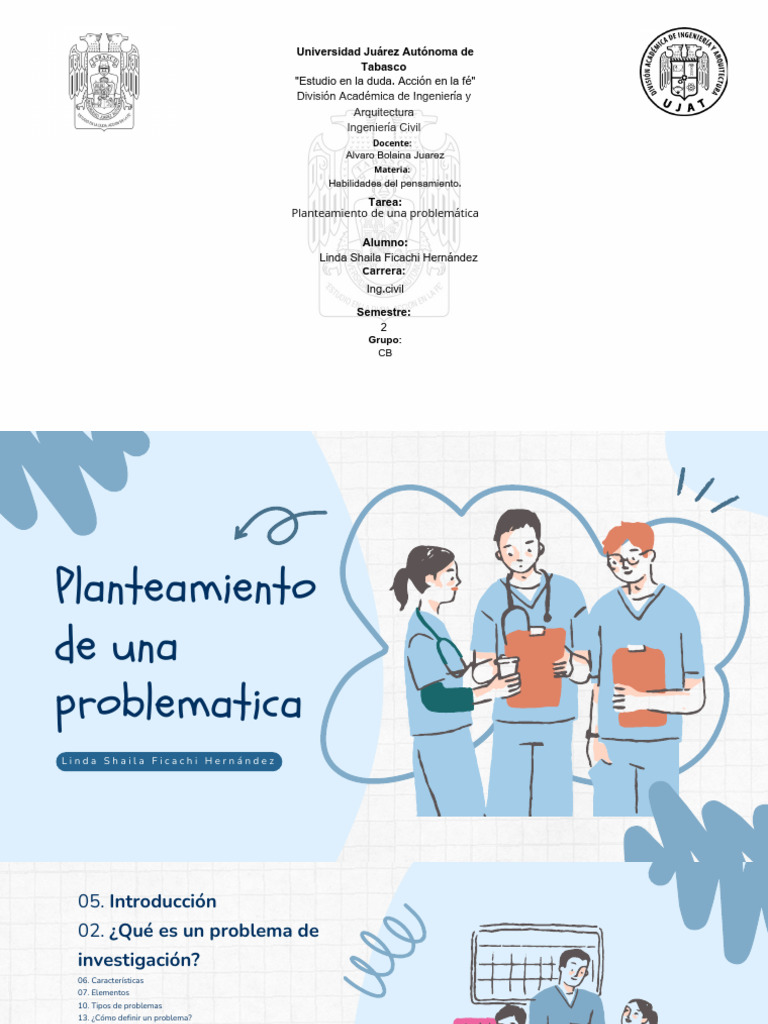 Partes de una problematica LSFH | PDF | Teoría | Entorno natural