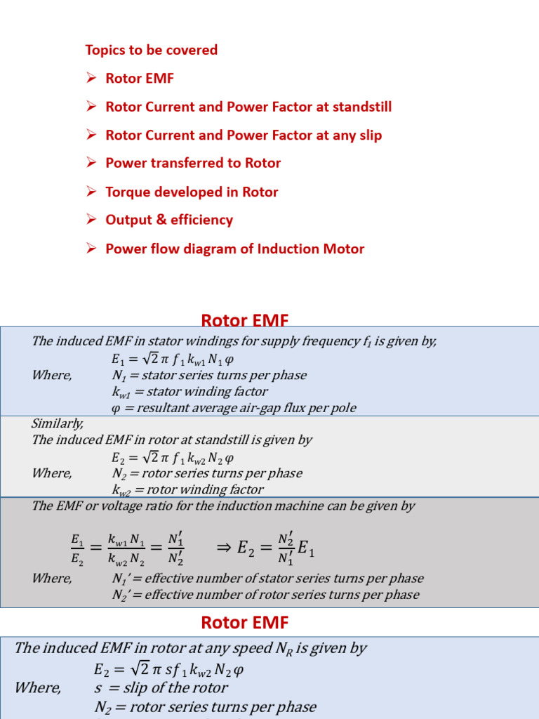 Induction Motor Rotor Analysis Guide | PDF | Electrical Equipment ...