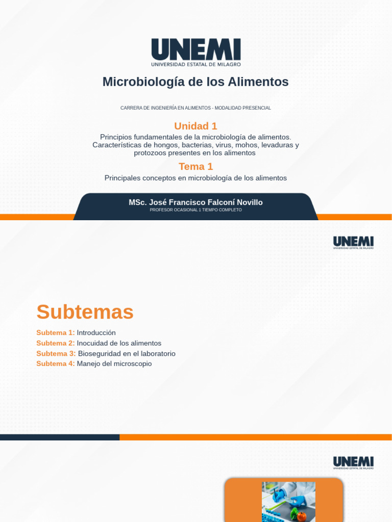 Microbiología de Los Alimentos | PDF | Alimentos | Microorganismo
