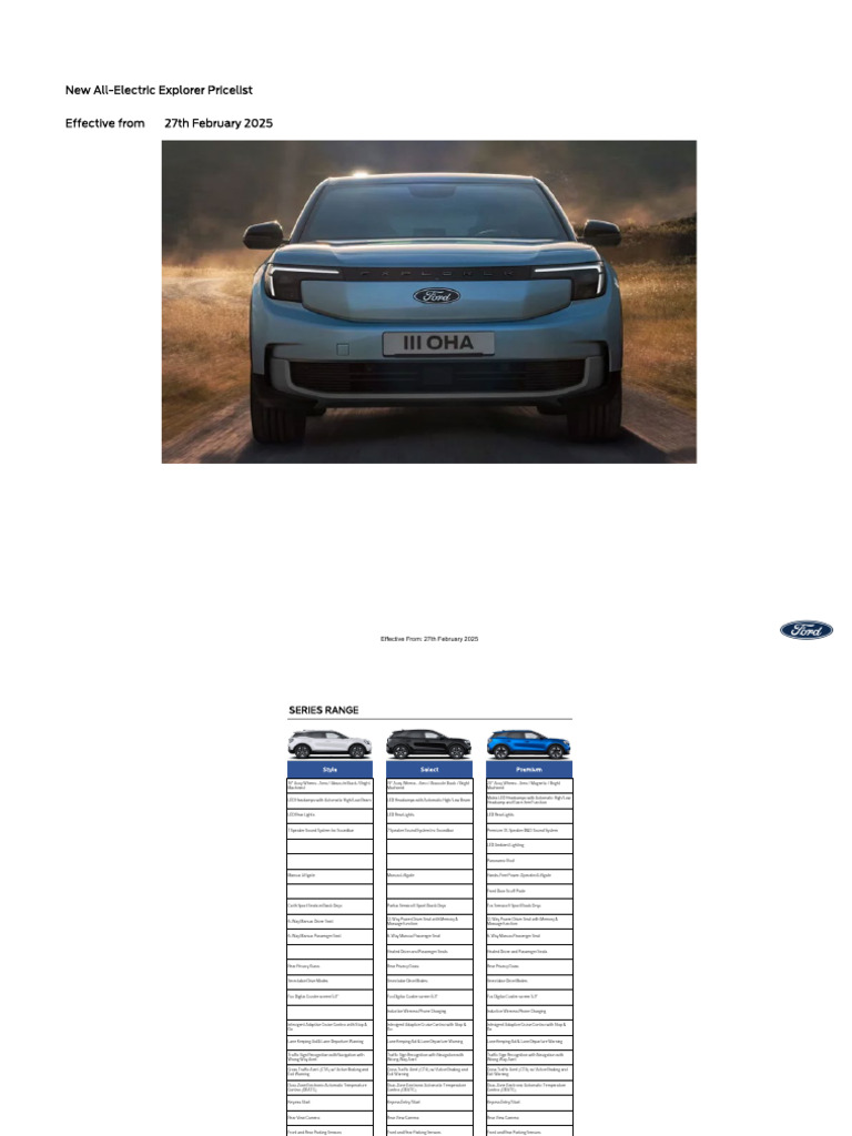 PL-new All Electric Explorer | PDF | Emission Standard | Fuel Economy ...