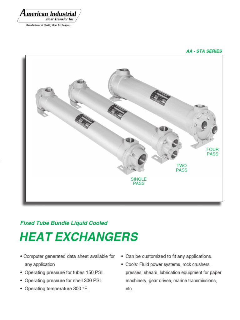 Heat Exchanger Specifications for Oil | PDF | Heat Exchanger | Forging